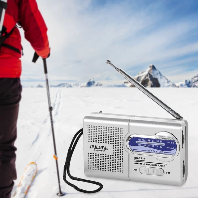 Lecteur MP3 Portable Mini Radio Radio Météo de poche AM/FM Récepteur du monde