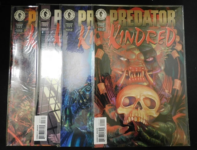 Predator Kindred 1-4 Dark Horse Comic Set Complete Lamb Tolson Kordey 1996 Vf/Nm