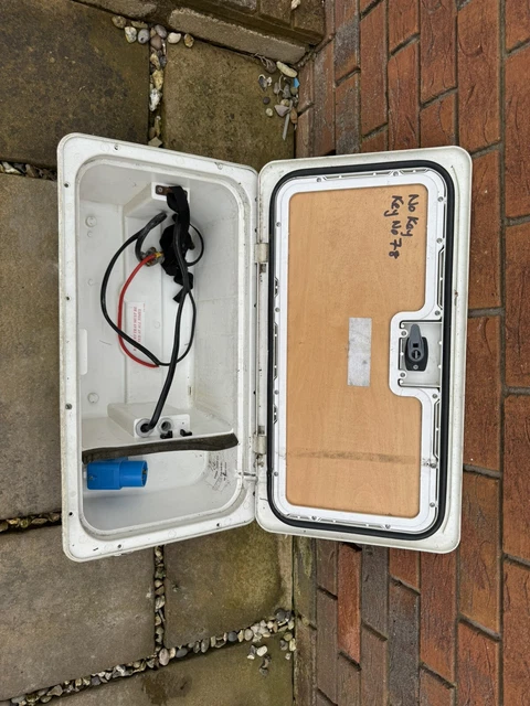 BATTERY BOX AND 240v inlet - caravan, campervan, trailer Folding Camper ...