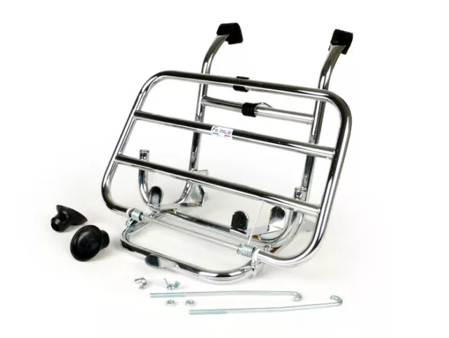 Gepäckträger klappbar vorne chrom für Vespa V50 PV ET3 PX PK Rally Sprint T5 GS