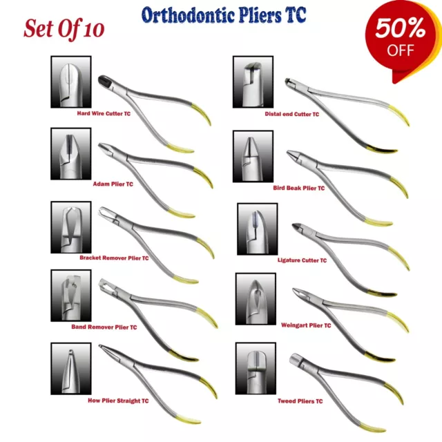 Alicates para Ortodoncia Hard Wire Distal End & Archwire Bending Pliers TC