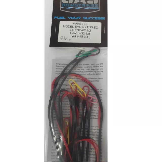 String & Cable set EVO NXT35 EC Black red 5 piece GAS