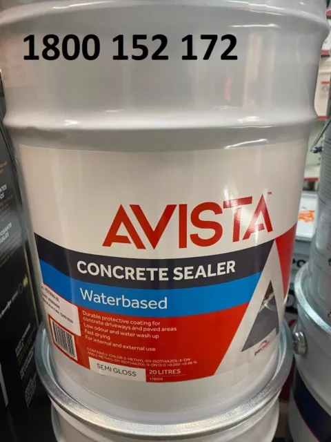 Dulux Avista Water Based Concrete Sealer 20L Semi Gloss Pavers
