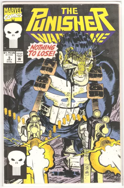 Punisher War Zone (1992 1St Series) #5 Jul 1992 High Grade Marvel Comic 9.4 Nm