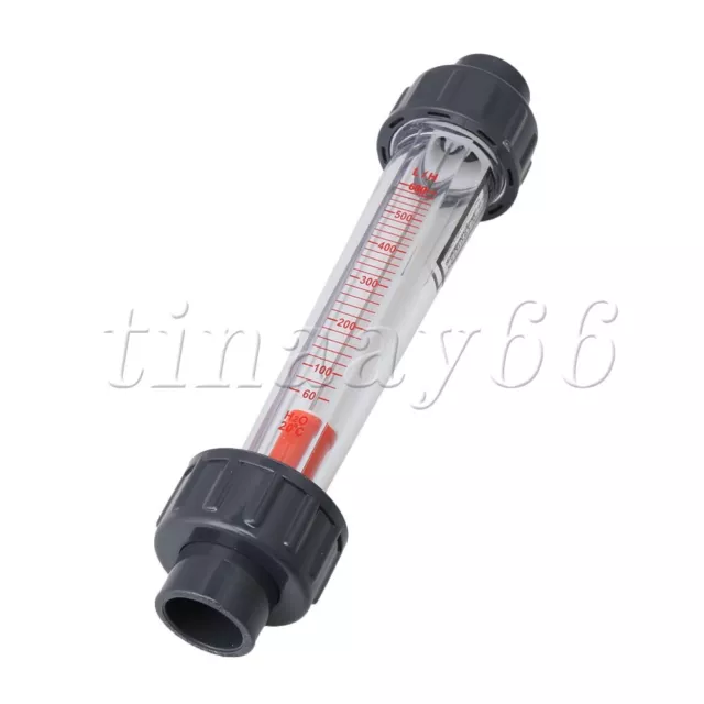 Clear Plastic LZS Water Flow-meter 60-600L/H for Measuring Flow Meter