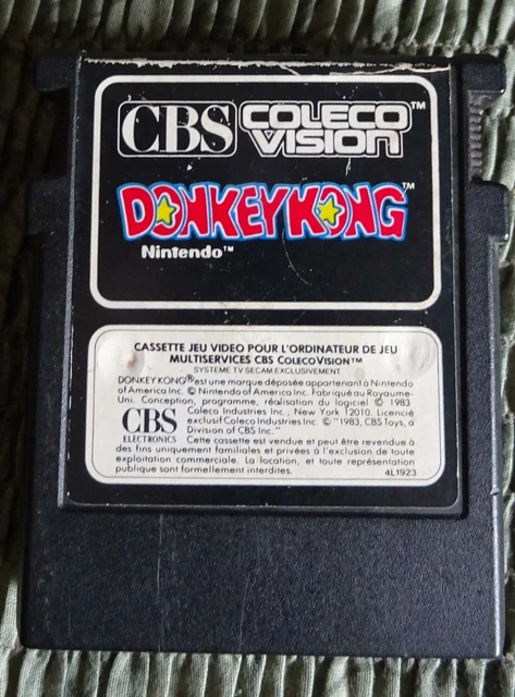 Console ColecoVision Complète Avec Boîte Et Jeu Donkey Kong, Testée, Bon état, Noir, PAL