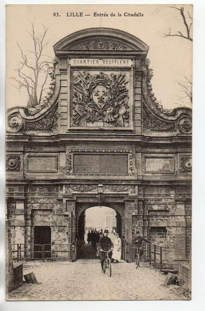 LILLE - Nord - CPA 59 - l' entrée de la Citadelle - Quartier Boufflers