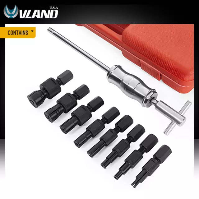 9pc/Set Blind Hole 8-32mm Inner Bearing Puller Remover Slide Hammer Internal Kit