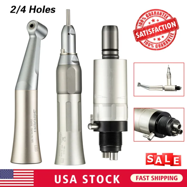 For NSK Dental Low Speed Handpiece Nosecone/Air Motor/Contra Angle 4 Holes tta