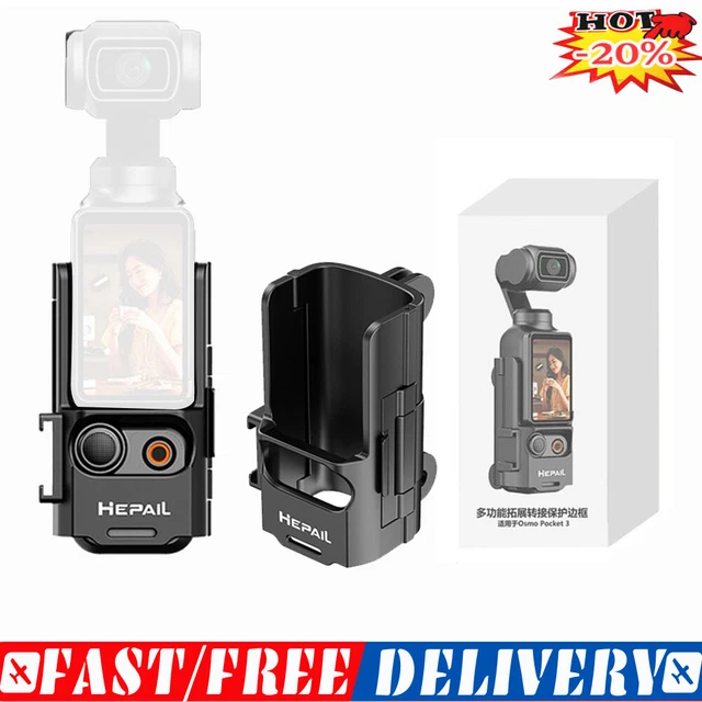 For DJI Osmo Pocket3 Multi-function Expansion Adapter Protective Frame H T