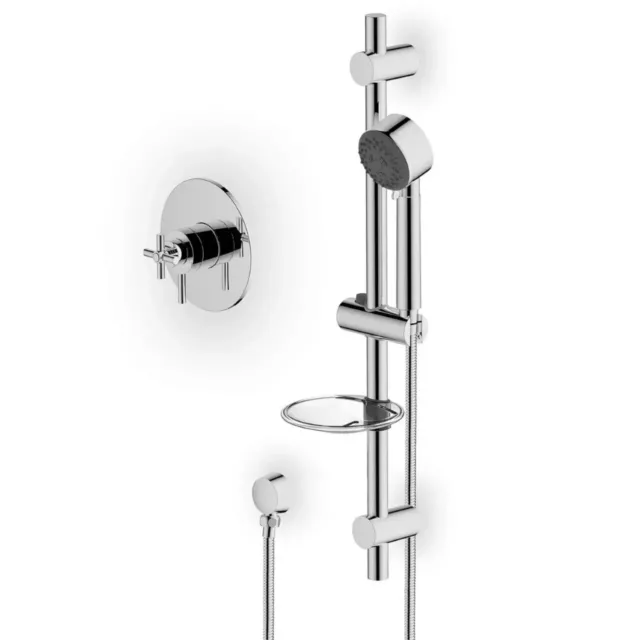 Homebase Clearance Colwith Thermostatic Chrome Finish Concentric Mix Shower Tap