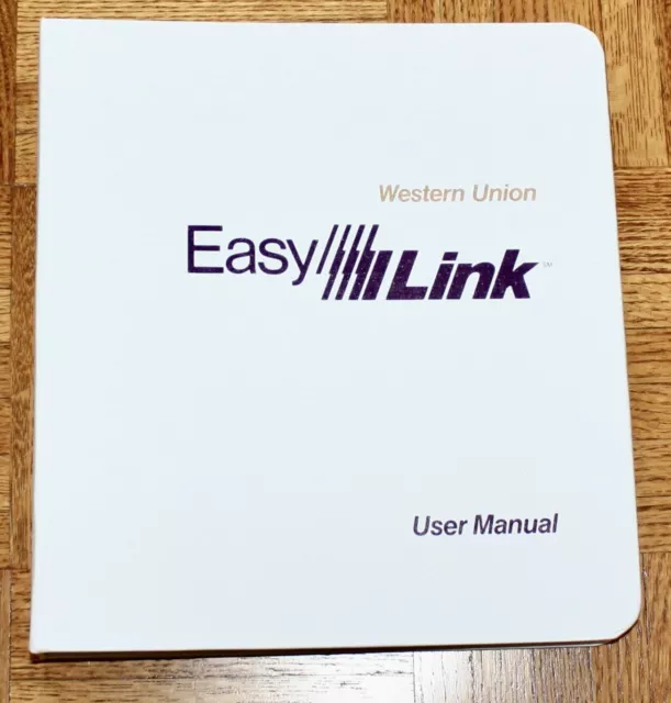 WESTERN UNION EASY LINK USER MANUAL / REDIREFERENCE 1984 Early Email program