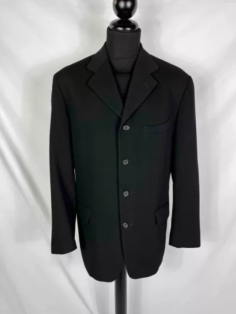 YVES GERARD Giacca Giaccone Uomo Lana Nero Elegante Man Jacket Blazer Sz.XL - 52