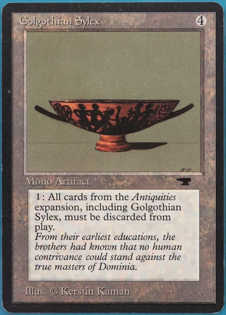 Golgothian Sylex Antiquities HEAVILY PLD (Reserved List MTG Magic Card) (432870)