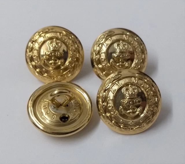 ROYAL MARINES BUTTONS RM Insignia No1 Dress Buttons Size 17.4mm NEW x4 ...