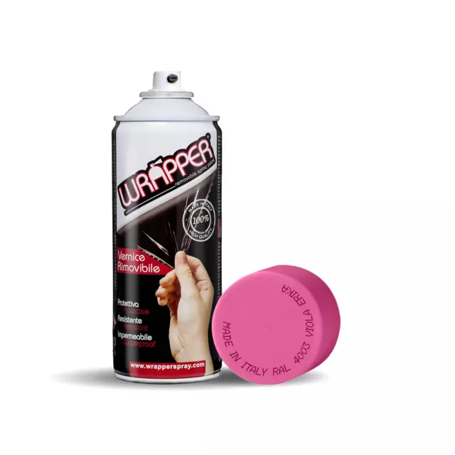 Bombe Spray Peindre Amovible Film Wrapping Violet Erika pour Voiture Moto