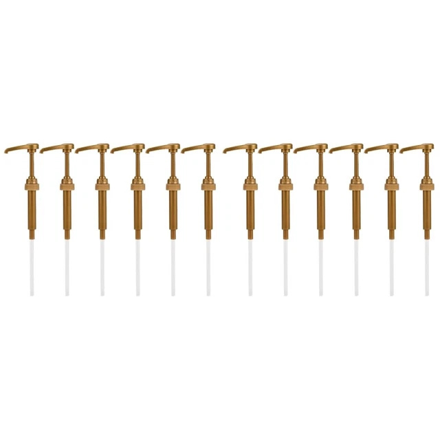 12 pz pompa sciroppo d'oro Pp dispenser bottiglia dispenser sapone décolleté