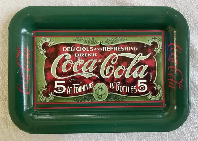 1989 7" Coca-Cola Serving Tray Authorized Product by Coke Brand