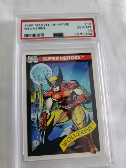 1990 Impel Marvel Universe Series 1 Wolverine #10 Rookie PSA 10 Low pop 🔥🔥