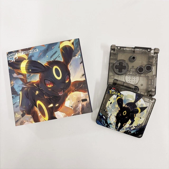 NINTENDO UMBREON POKEMON Complete Shell Kit Game Boy Advance Sp Housing ...