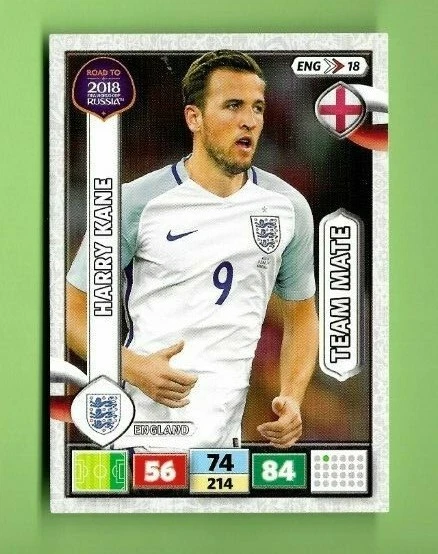 Harry Kane 2017 Topps Adrenalyn Xl #18 Team Mate Road To Russia  England