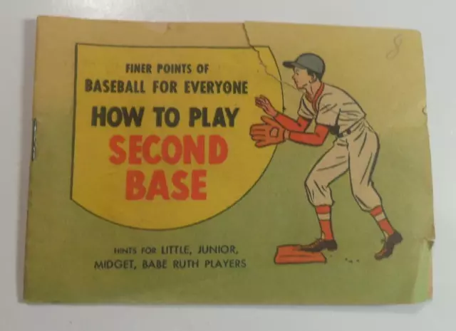 Finer Points Of Baseball How To Play Second Base Promotional Comic 1962 Dx Gas