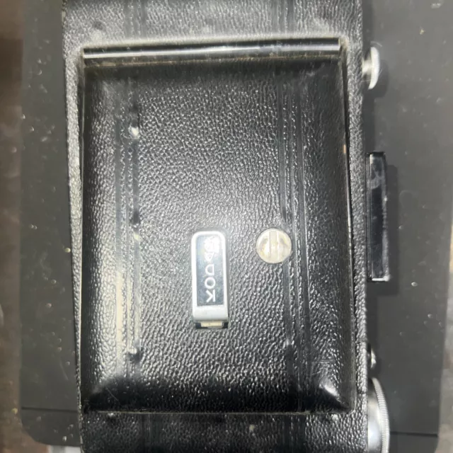 Kodak Diomatic No. Cámara plegable antigua antiestigma con obturador de 105 mm 6,3 3