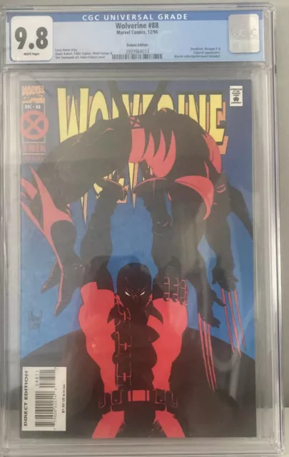 WOLVERINE #88 1. WOLVERINE DEADPOOL FIGHT - DELUXE EDITION CGC bewertet 9,8 Schlüssel