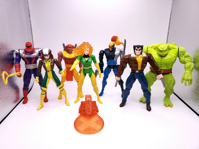 Lot of 7 Toy Biz 1994 Marvel Figures X-men Wolverine, Rogue, Phoenix, and more!