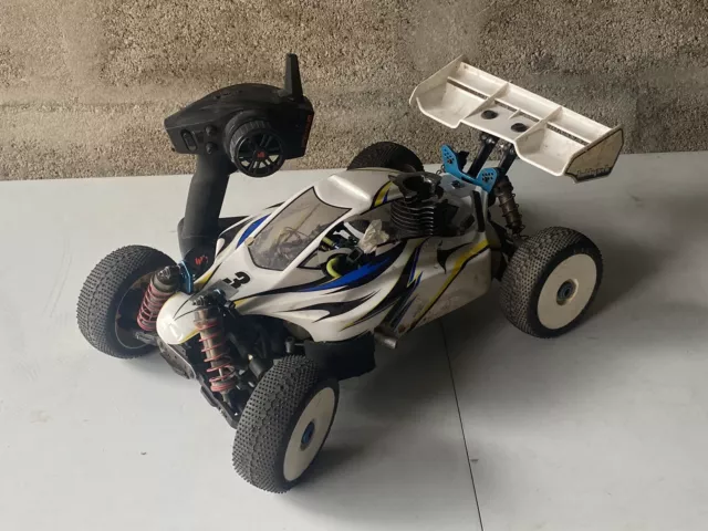 Vintage RC Thermique Buggy STR8 Hobbytech 4WD 1/8