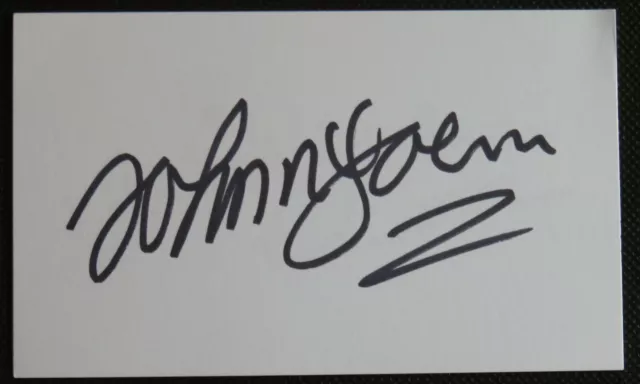 John McGovern Signed Index Cards Nottingham Forest Derby Legend AFTAL