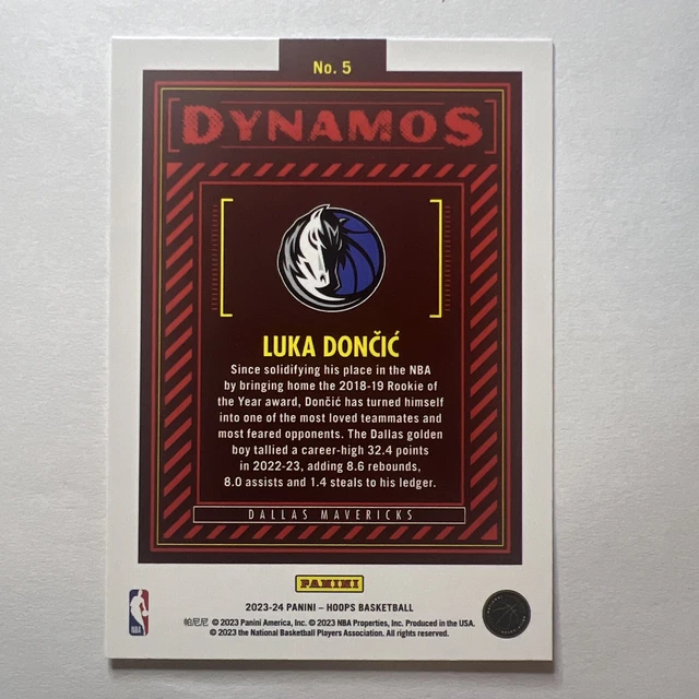 2023-24 NBA HOOPS Luka Doncic Dynamos #5 Dallas Mavericks EUR 3,36 ...