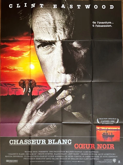 Affiche Cinéma CHASSEUR BLANC, COEUR NOIR 120x160cm Poster / Clint Eastwood