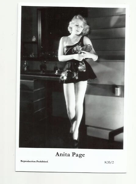 (Bx22) Anita Page Photo Card (K35/2) Filmstar  Pin Up Movie Star Glamor Girl