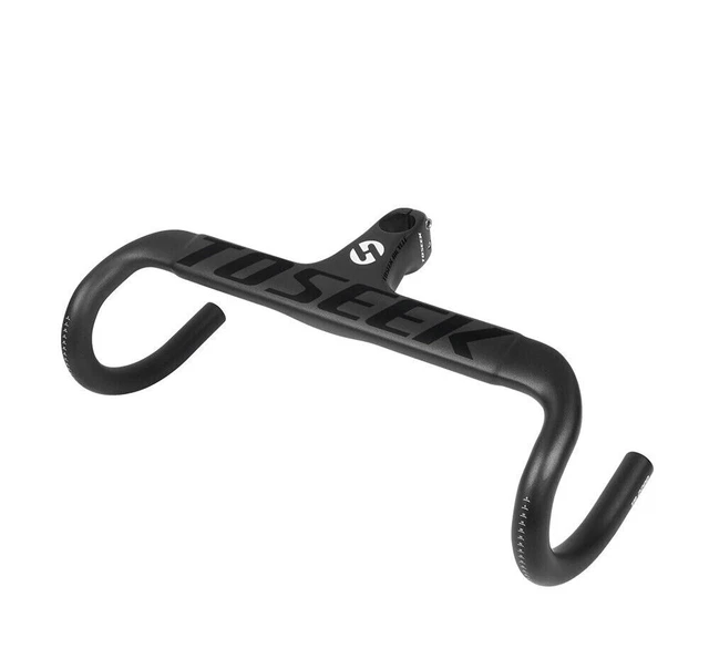 CARBON FIBER BICYCLE Handlebars Road Bike Integrated Bar Stem Aero Bar
