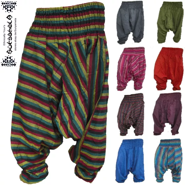 Aladin-Pump-Harem-Hose Pants pantalon goa hippie indien inde sarouel nepal 2 W