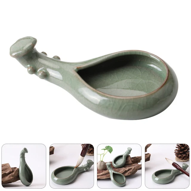 1pc Sumi Platte Porzellan Natürliche Stein Wellig Chinesische Tinte Platte