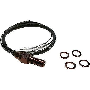 K&S Hydraulic Brake Light Switch Banjo Bolt 3/8" Black