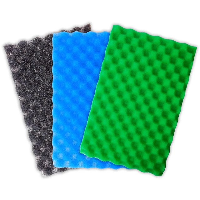 POND FILTER FOAM Media Set Of 3 Fine Medium Coarse Sponge Pads Fish 4