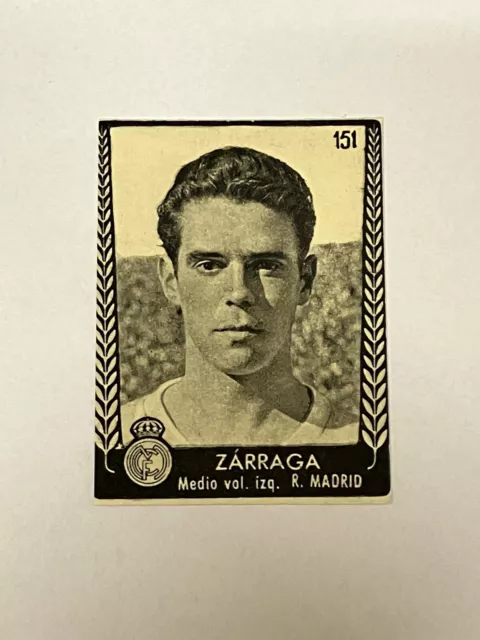 1953-54 Bruguera No. 151 Jose Zarraga Ases De Futbol Turmo Vintage Madrid Card