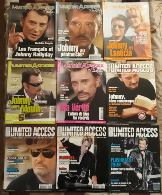 T Rare Lot Des 17 Premiers N° + 3 H.Serie - Johnny Hallyday Limited Access - TBE