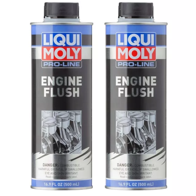 Set of 2 Engine Oil System Clean + Flush Pro Line 500ml Liqui Moly LM 2037 NEW