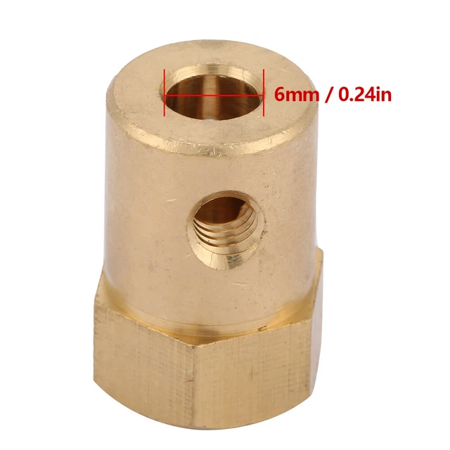 (6 Mm)4 Pièces Connecteur De Moteur De Couplage Hexagonal Couplage 'arbre De