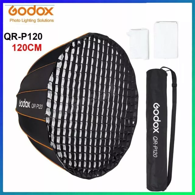 Godox QR-P120 120cm Quick Setup Deep Parabolic Softbox Bowens for VL150 UL150