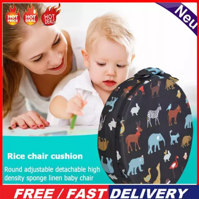 Increased Chair Pad Anti-skid Baby Chair Cushion Booster Seats (Dark Blue)