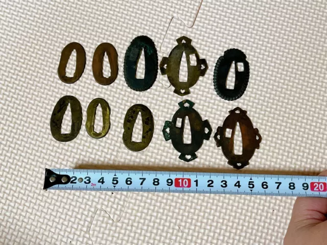 Japanese Sword Parts Set  Wakizashi & Katana Seppa Samurai Katana 1