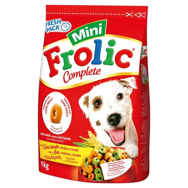 Frolic Complete Carni Bianche Verdure e Riso 1 kg Per Cani Taglia Piccola