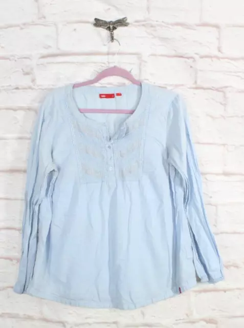 EDC by Esprit Womens Blue 100% Cotton Tunic Top Size L