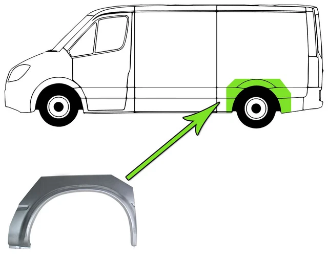 LAMIERA ALLARGAMENTO PARAFANGO DX PORSCHE 911 08/73-07/77 - Parafanghi, Passaruota E Pedane - Foto 12