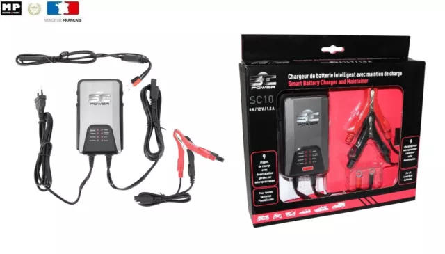 Chargeur de Batterie Avec maintien de Charge 6-12V SC Power SC10